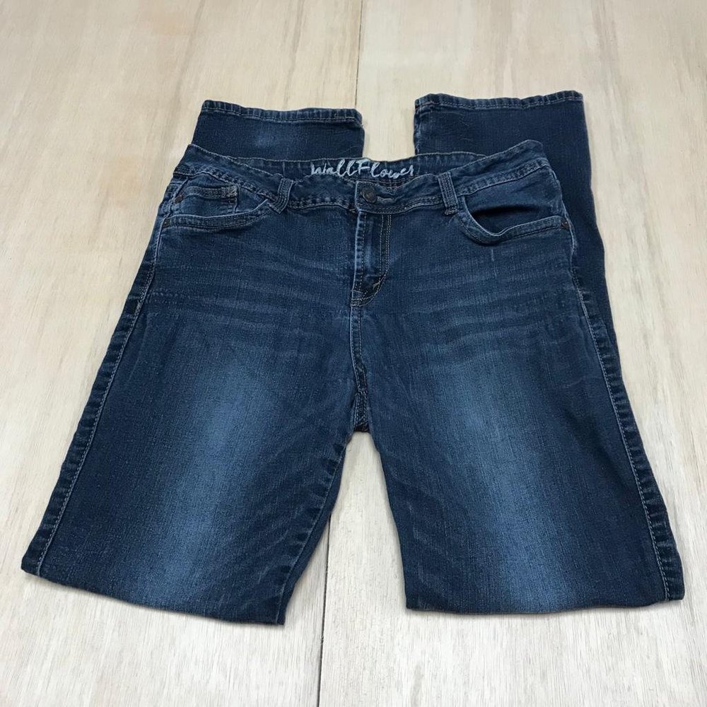 women size 13 junior blue bootcut jeans